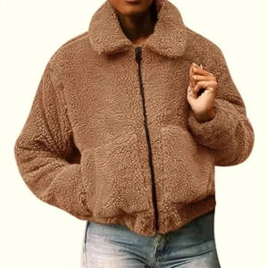 Bagatelle Faux Shearling/Sherpa Teddy Jacket size medium